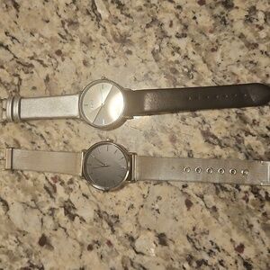 Elegant Men's Watch Set - Black, Silver, and Gray